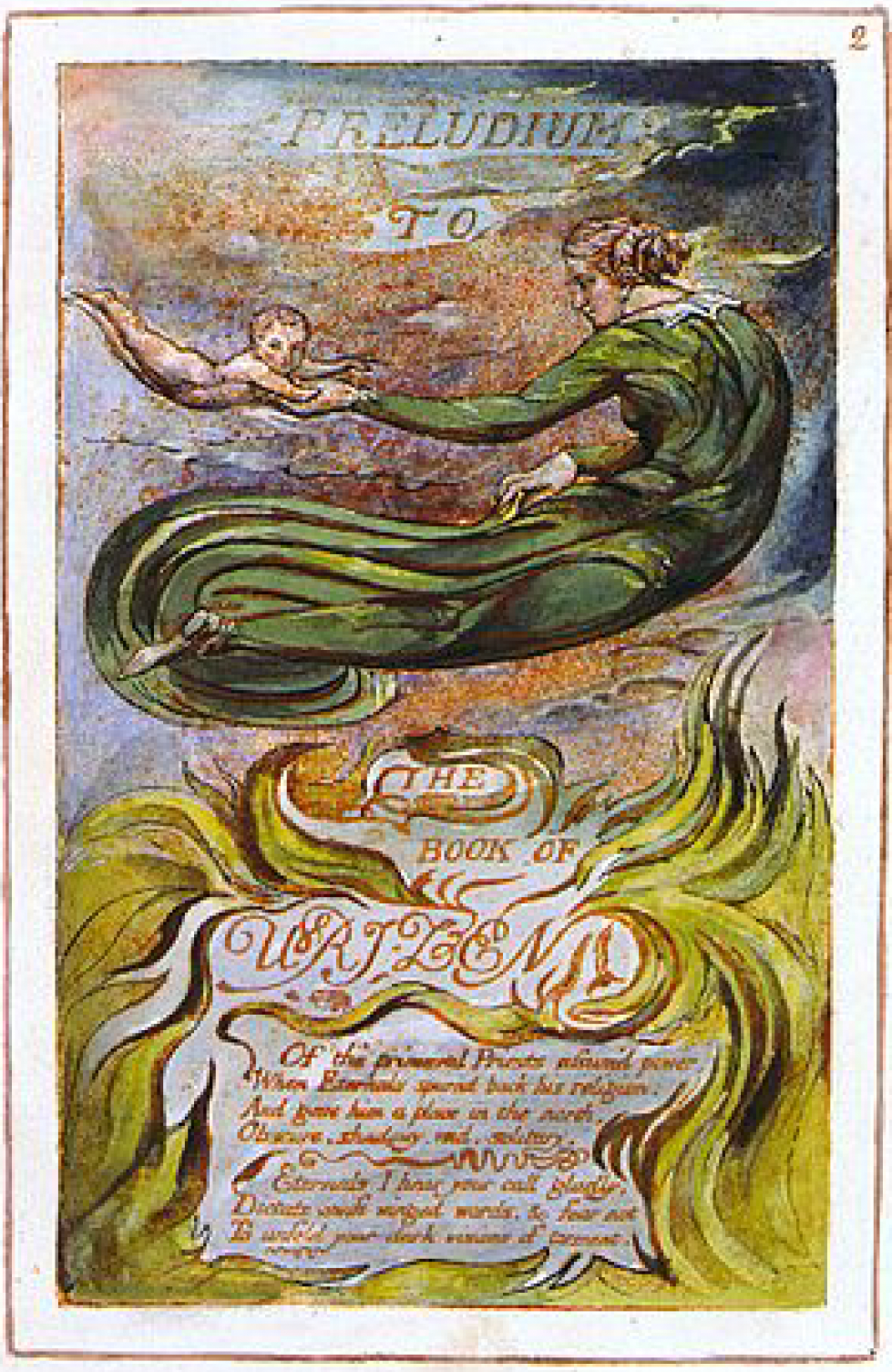 Image from William Blake's Book of Urizen'